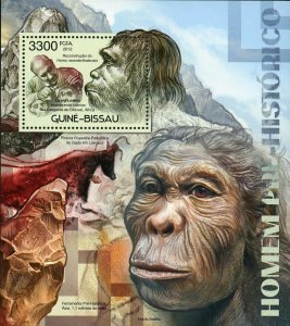 Prehistoric Humans Stamp Habilis Neanderthalensis Lewis Leakey S/S MNH #5977