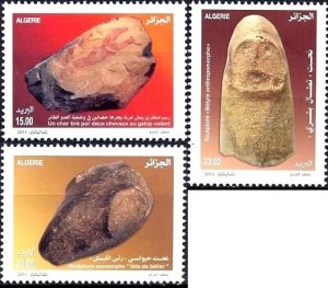 Algeria 2014 MNH Stamps Scott 1629-1631 Prehistoric Art Hunting
