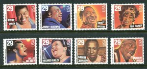 # 2854 - 2861 Jazz and Blues Singers 29¢ MNH All 8!