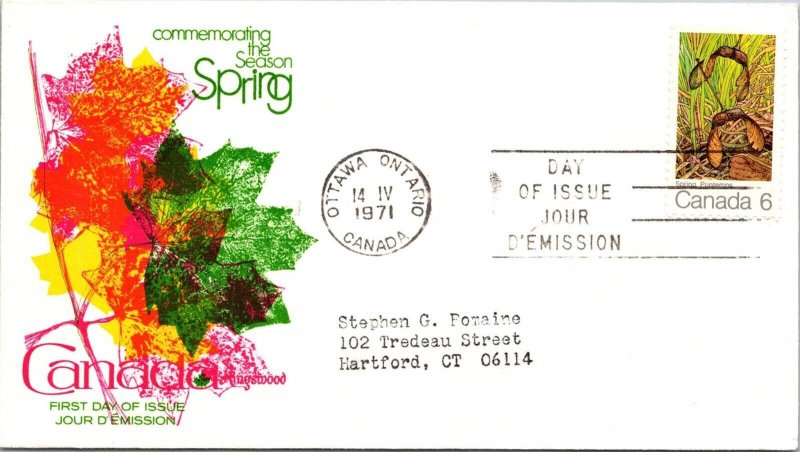 Canada 1971 FDC - The Season Of Spring - Ottawa, Ont - J8906