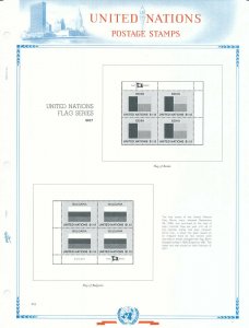 WHITE ACE 2017 United Nations Inscription Blocks Album Supplement UNIB-63  NEW!