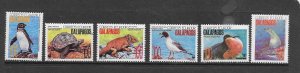 ECUADOR #1281-6 GALAPAGOS ANIMALS MNH