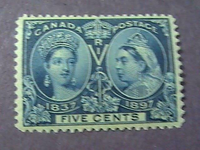 CANADA # 54--MINT/HINGED-----DEEP BLUE-----VICTORIA----1897(#1)