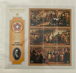 Souvenir Sheet Aitutaki Scott #126D nh