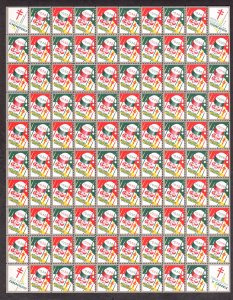 Christmas Seals, Scott # WX81, Printer Mark U, 1936, Lot 230751 -02