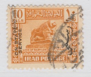 Iraq 1941-42 Official Overprinted 10f Used Stamp A22P1F7578-
