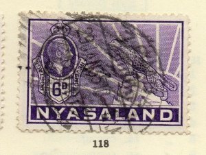 Nyasaland Protectorate 1934 Early Issue Fine Used 6d. NW-166024