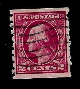 US 1912 SC# 413 2 c Washington  Used - Light Cancel - Vivid Color - 