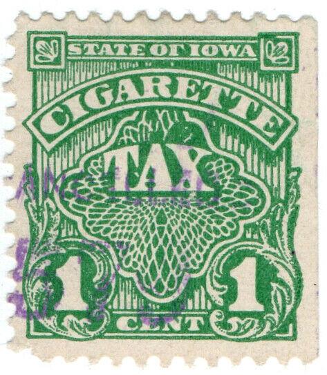 I.B) US Revenue : Cigarette Tax 1c (Iowa)