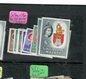 SINGAPORE (P2911BB)  QEII   SET     SG 38-46, 48 50-2         MNH 