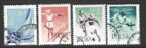 Poland 835-838 Complete Used SC:$1.00