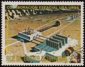 Equatorial Guinea sw836 - Cto - 9e Envisioned Future Moon Base (1975)