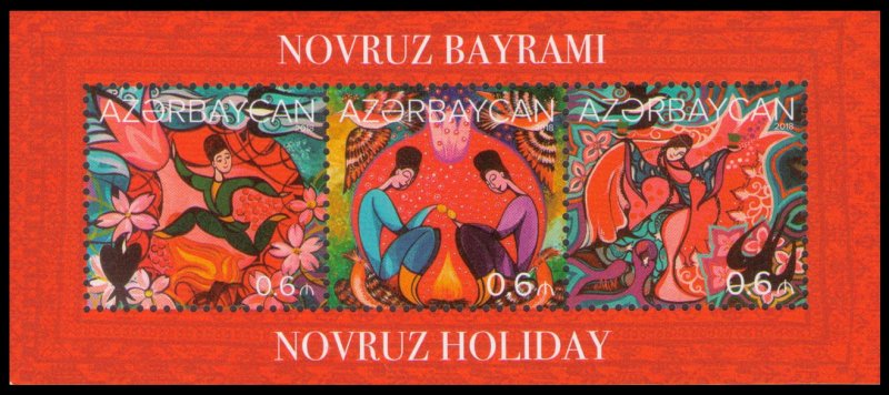 2018 Azerbaijan 1371-73/B201 Novruz holiday