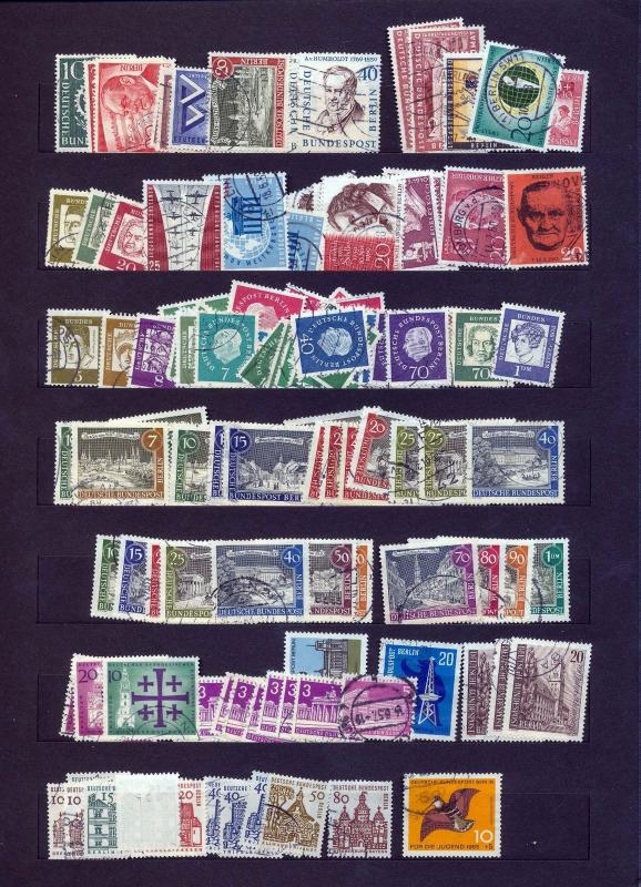 Germany West Berlin 1940s/70s Used Collection(Apprx 550+Items) (SK 35