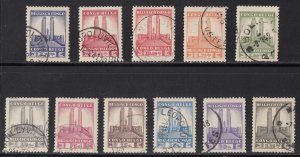 Belgian Congo Scott #173-183 Used