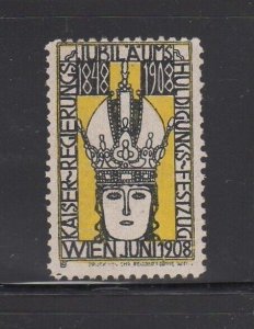 Austrian Commemorative Stamp- Kaiser's Reign Jubilee Homage Pageant Vienna 1908
