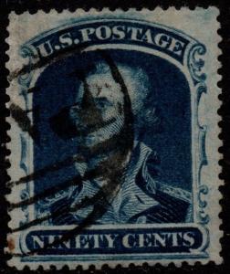 $US Sc#39 mint, VF+, FAKE CANCEL, APS Cert, Cv. $1200