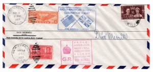 Dick Merrill signed Transatlantic GB US First Flight Cover NY to London 1937