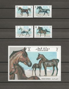 QATAR 1997 SG 1013/6, MS 1017 MNH Cat £159.50