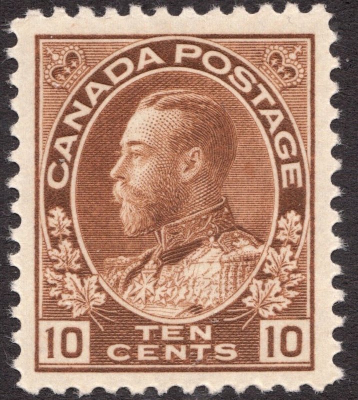 1925 Canada Sc# 118 - 10¢ KGV Admiral of the Fleet. MH