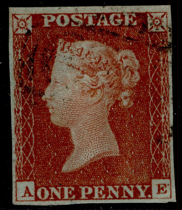 GB QV SG8, 1d red-brown, FINE USED. Cat £35.  AE 