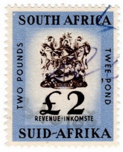 (I.B) South Africa Revenue : Duty Stamp £2 (1954)