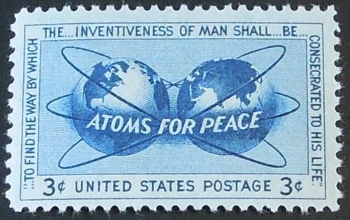 1955 3c Atoms for Peace Scott 1070 Mint NH