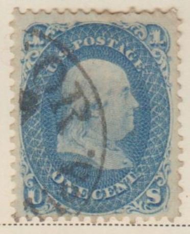 U.S. Scott #63 Franklin Stamp - Used Set of 2