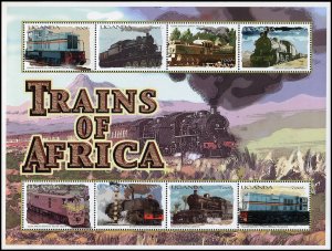Uganda 2000 Sc 1675 Train Transportation CV $9
