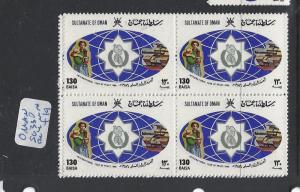 OMAN  (P3101BB)  SG 330 BL OF 4   MNH