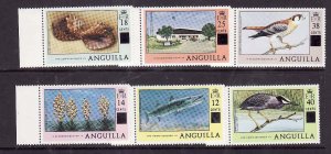 Anguilla-Sc#337-42-unused NH set-id2-Birds-1979-