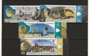 Ascension 2009 Turtle Research set of 8 sg.1048-55  MNH