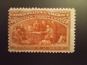 *PRICE DROP* Sc# 239 MNH - 1893 Colombian Issue 30c orange brown