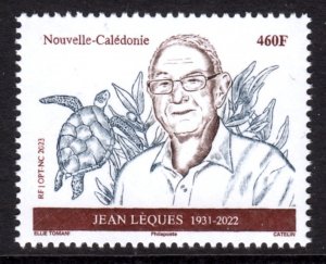 NEW CALEDONIA 2023 JEAN LÈQUES POLITICIAN REPTILES TURTLES TORTUES SCHILDKRÖTEN