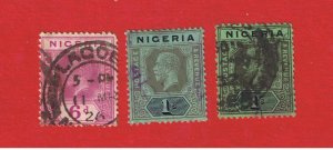 Nigeria #7-8 or 28-29   VF used   George  V    Free S/H