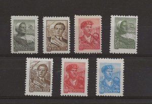 Russia 1958-60 definitives sg.2250-53a set of 7 MH