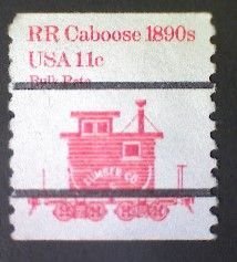 United States, Scott #1905a, used(o), 1984,  Caboose of 1890s  11¢