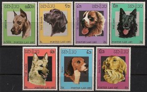 Laos Stamp 774-780  - Dogs