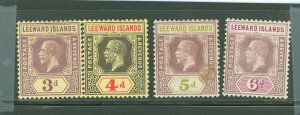 Leeward Islands #72-75 Unused