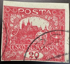 Czechoslovakia 1919-20 Sc.45a Imperf used