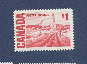 CANADA - Scott 465B MNH - $1.00 Edmonton Oil Fields , Petroleum topic - 1967