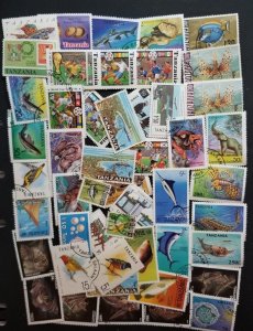 Tanzania Used and CTO Stamp Lot T3087