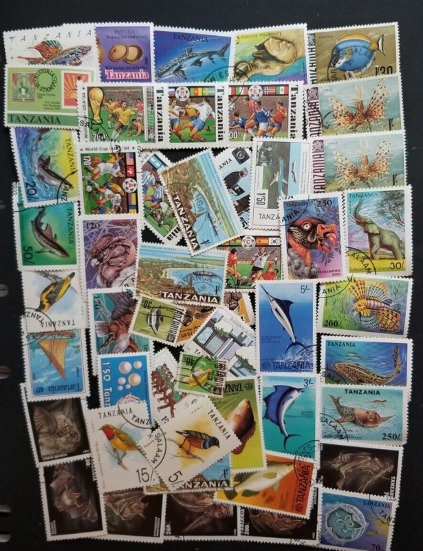 Tanzania Used and CTO Stamp Lot T3087