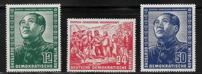 Germany DDR - Scott #82-84 - F - VF - Mint Never Hinged (NH)