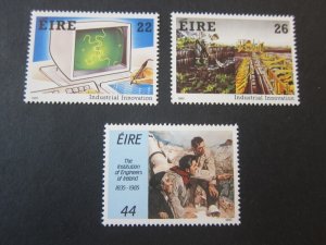 Ireland 1985 Sc 646-48 set MNH