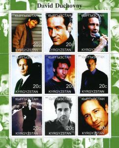 Kyrgyzstan 2000 DAVID DUCHOVNY American Actor Sheet Perforated Mint (NH)