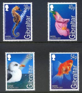 2001 Gibraltar Water and Nature Set SG968/971 Unmounted Mint