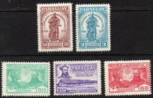 Paraguay Sc #520-524 MNH