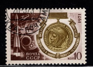 Russia Scott 3840 Used CTO Yuri Gagarin stamp