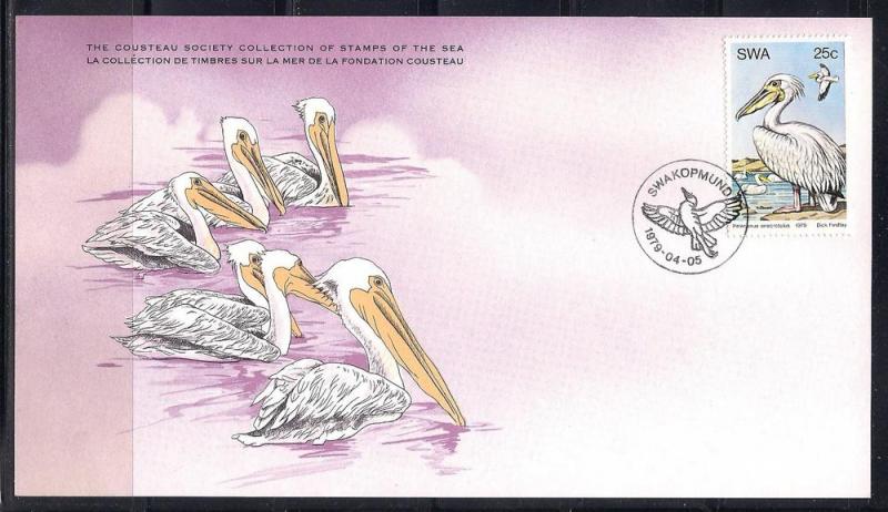 SWA FDC card Sc 432 Cousteau Society  White Pelican L93